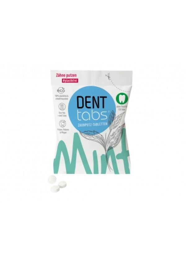 Таблетки для чистки зубов Denttabs без фтора