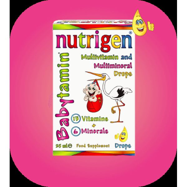 Nutrigen Babytamin витамины для малышей, в каплях